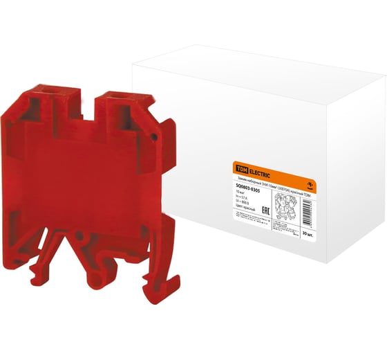 Изображение товара Наборный зажим TDM ELECTRIC ЗНИ-10мм2 (JXB70А) красный SQ0803-0305
