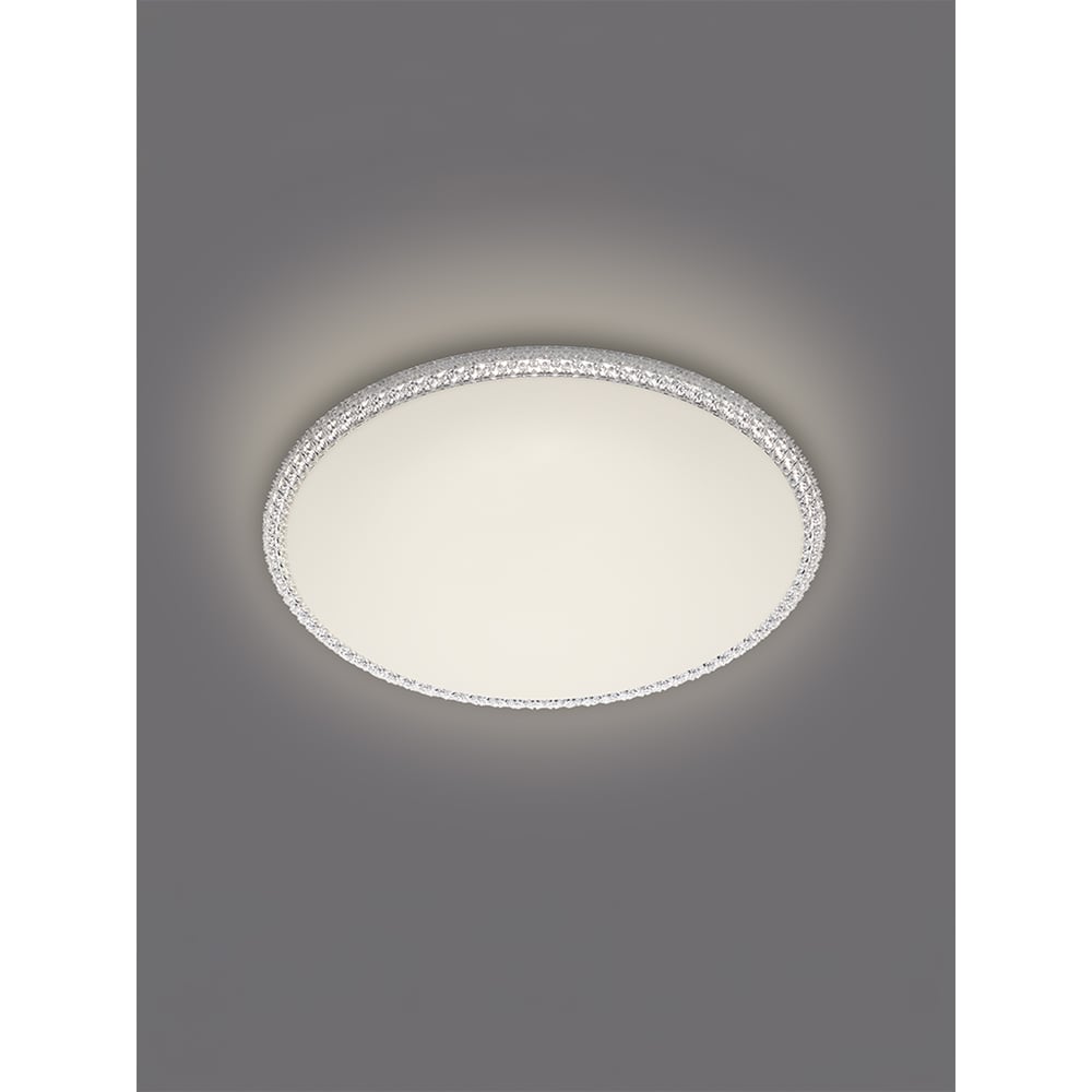 Светодиодный потолочный светильник Smartbuy (LED) 55Вт 4000K 4400 лм 370x55мм белый PRIME CRYSTAL SBL-SPB-4-55W-4K-WH