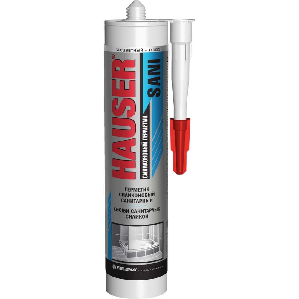 Силиконовый санитарный герметик Hauser Sani 48766, 260 мл, прозрачный 279737