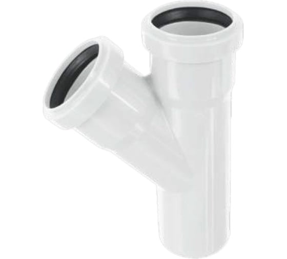 Изображение товара Тройник ХЕМКОР НПВХ 110x50 45 градусов ВК ШУМЭКС 2391062 46594