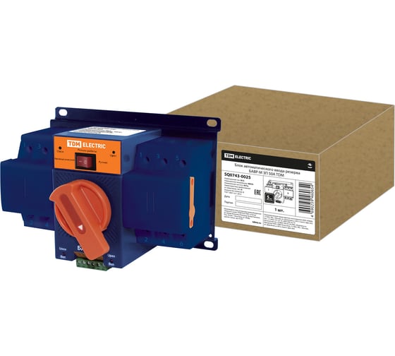 Изображение товара Блок автоматического ввода резерва TDM ELECTRIC БАВР-М 3П 50А SQ0743-0025