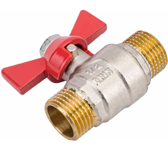 Изображение товара Кран шаровой KROMWELL (ручка-бабочка) 1/2" наружная - наружная резьба EU.YT1286030 12_k