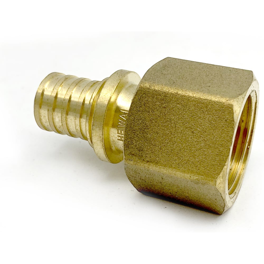Переходник с внутренней резьбой HEWAI 16x1/2", латунь, 2 шт. 020601