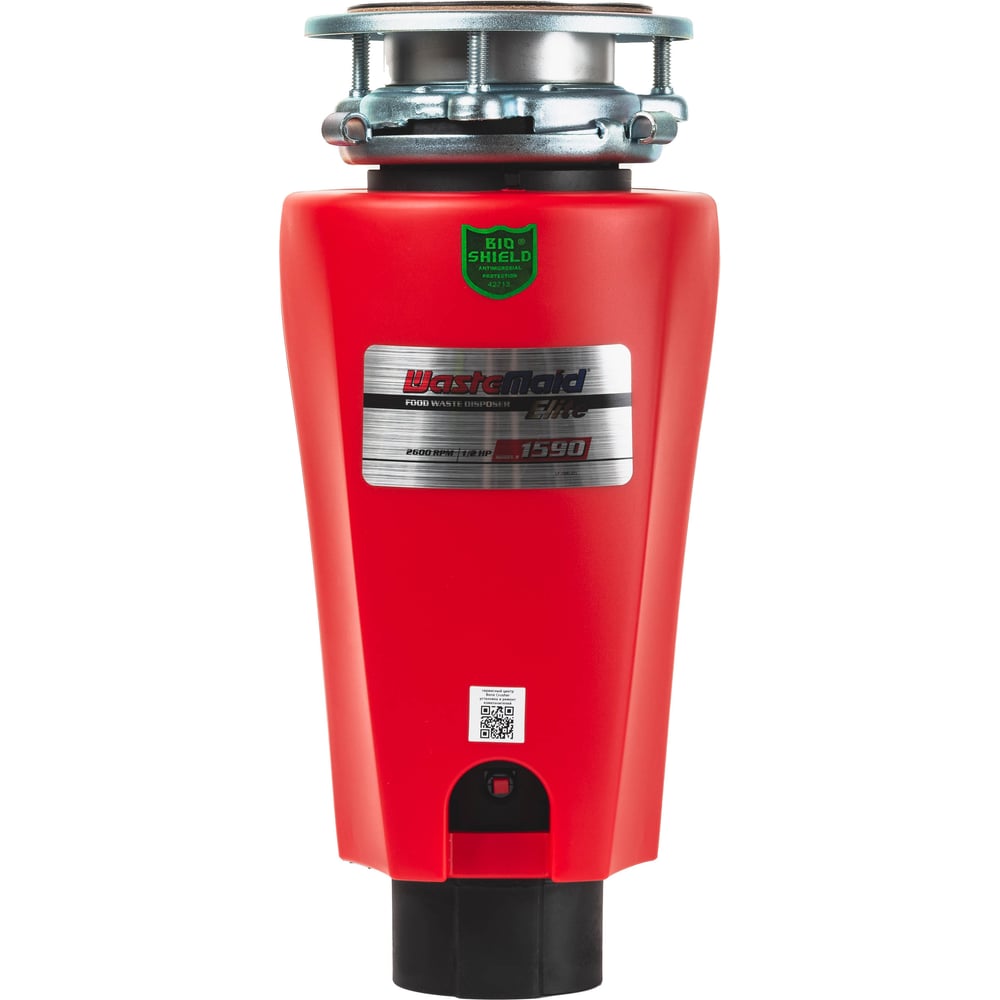 Измельчитель пищевых отходов Bone Crusher Waste Maid Elite Model 1590 1/2 HP, крепление 3-bolt mount, пневмокнопка, 220 В 00-00002919