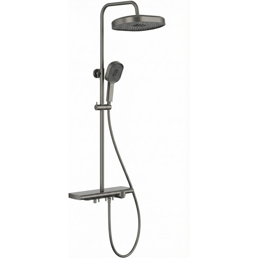 Душевая система со смесителем VODA ESKO графит ST350GM