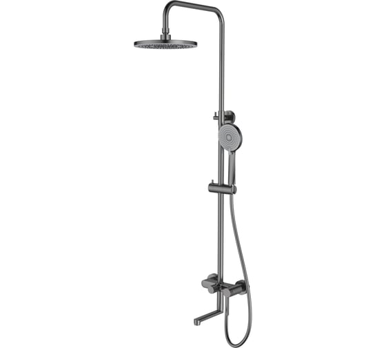 Изображение товара Душевая система со смесителем VODA ESKO Сочи/Sochi Gun Metal, графит ST260SCGM