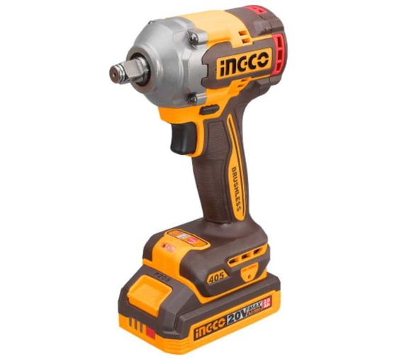 Изображение товара Гайковерт INGCO 405Нм, Акк, Б/щ, P20S(20В) CIWLI2045