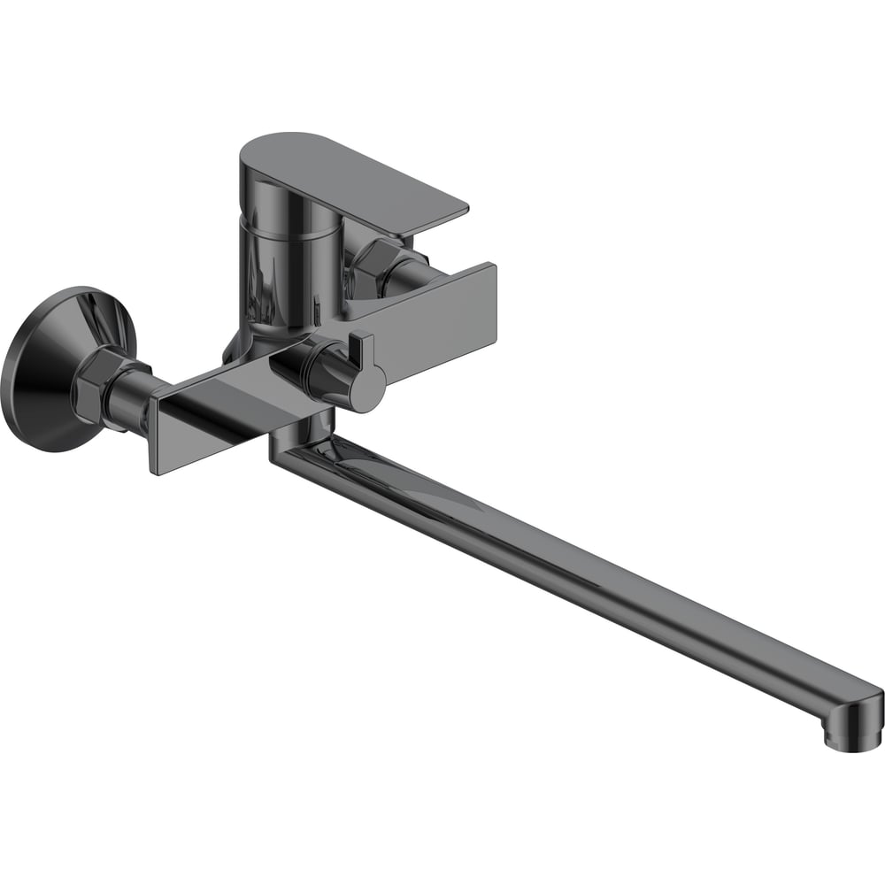 Изображение товара Смеситель для ванны VODA Нева/Neva Gun Metal, с аксессуарами, графит NV31AGM