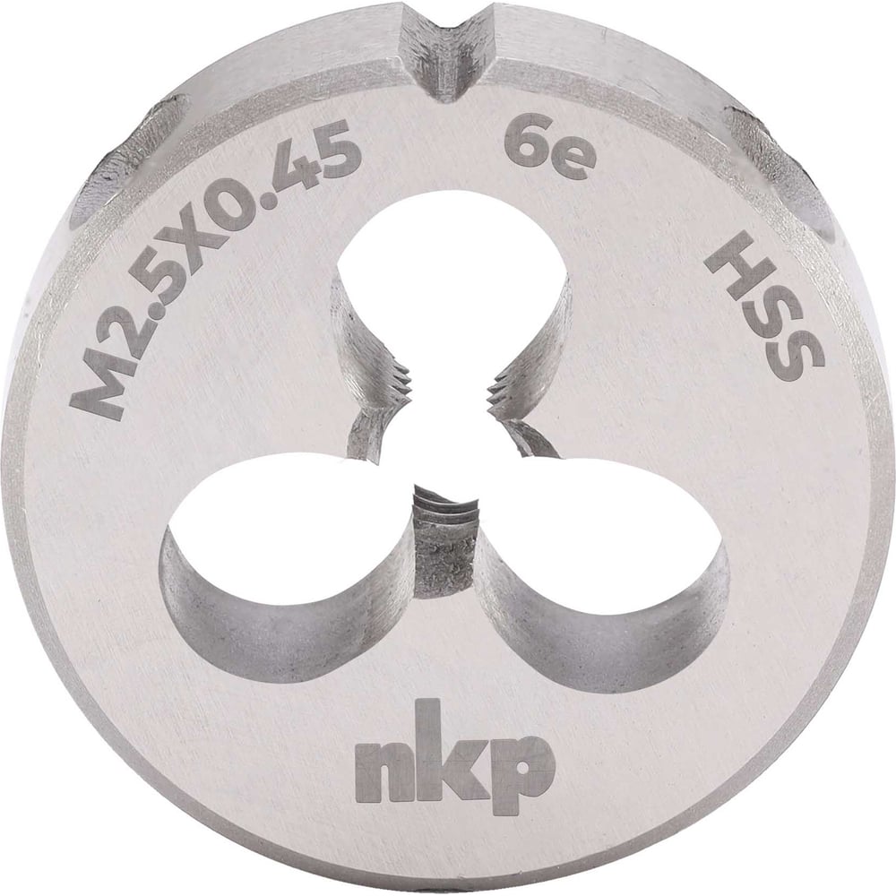 Плашка NKP М2.5 шаг 0.45мм DINEN22568 HSS 6e 16х5мм 239025N