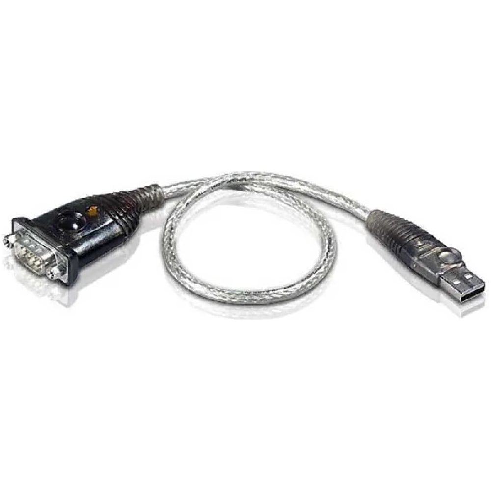Конвертер ATEN UC232AF-AT USB<=>RS232, А-тип>DB 9, Male, USB low-speed/скорость передачи данных до 921.6 Kbps, шнур 0.35м., (для подключения COM-устройств к компьютеру;FTDI chip), 00-01140414
