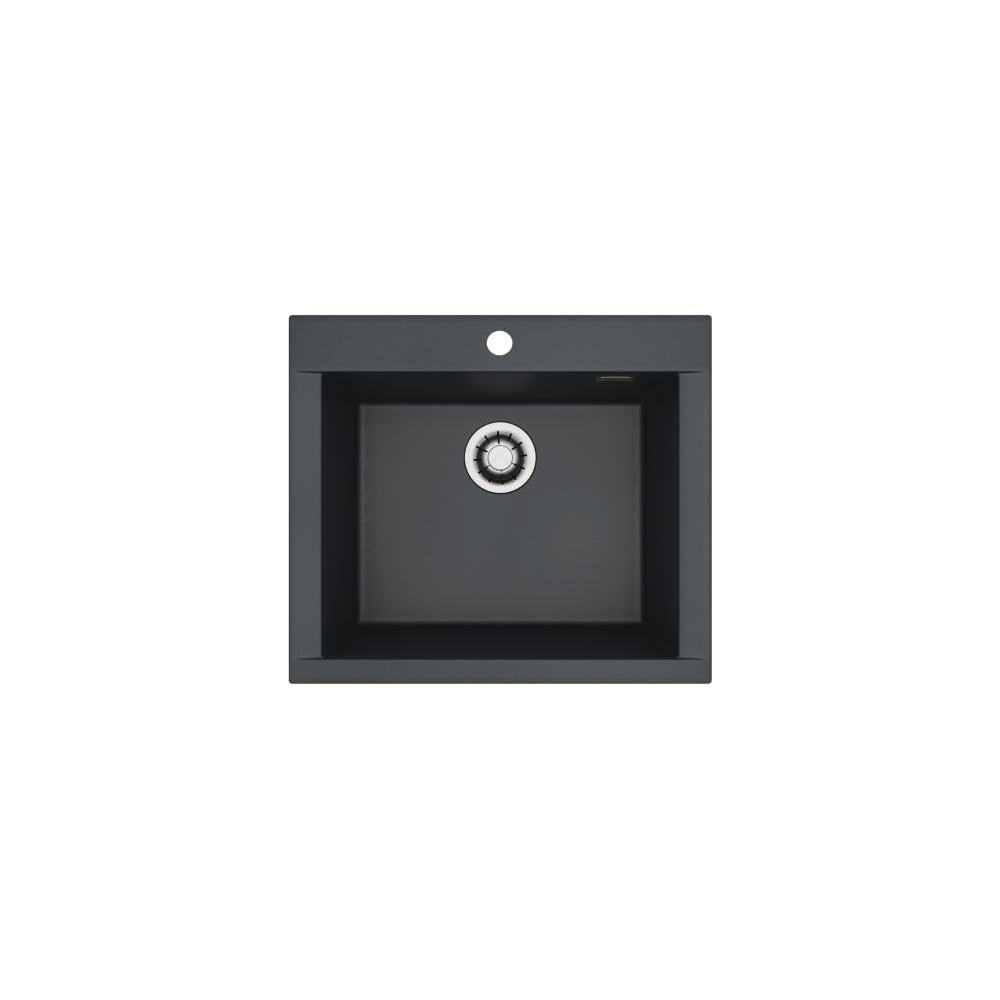Мойка для кухни ALVEUS PURE-G 30 ALGRANIT DEEP BLACK-A90 590X520X198 с сифоном 1148858 1149276