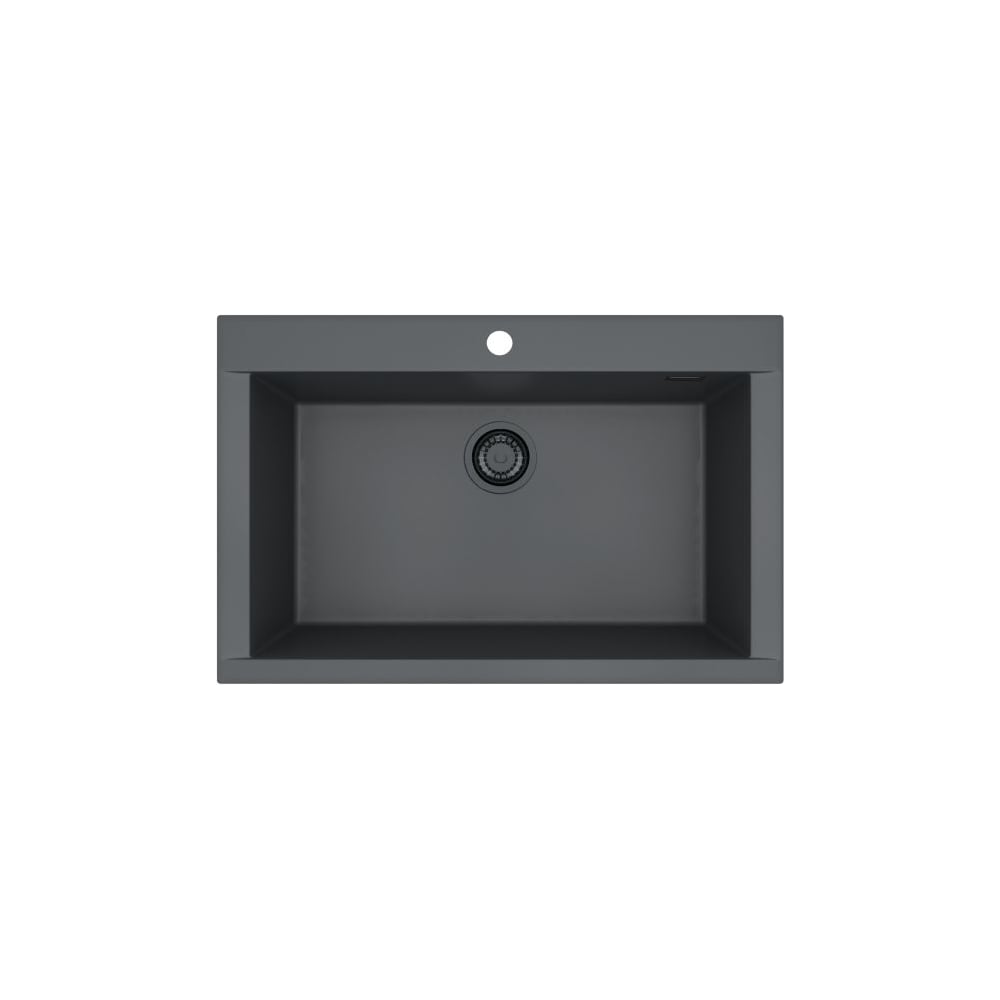 Мойка для кухни Alveus Pure-G 40 Algranit Black Edition 790x520x198 мм, Deep Black A90, с сифоном 1148151 1149284