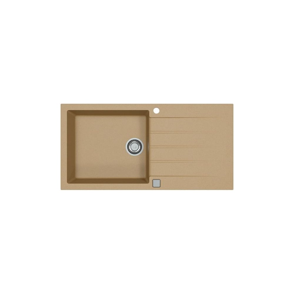 Мойка для кухни Alveus Cadit 50 Granital 1000x500 мм, 1 чаша, Beige G55, с сифоном 1132823 1140597