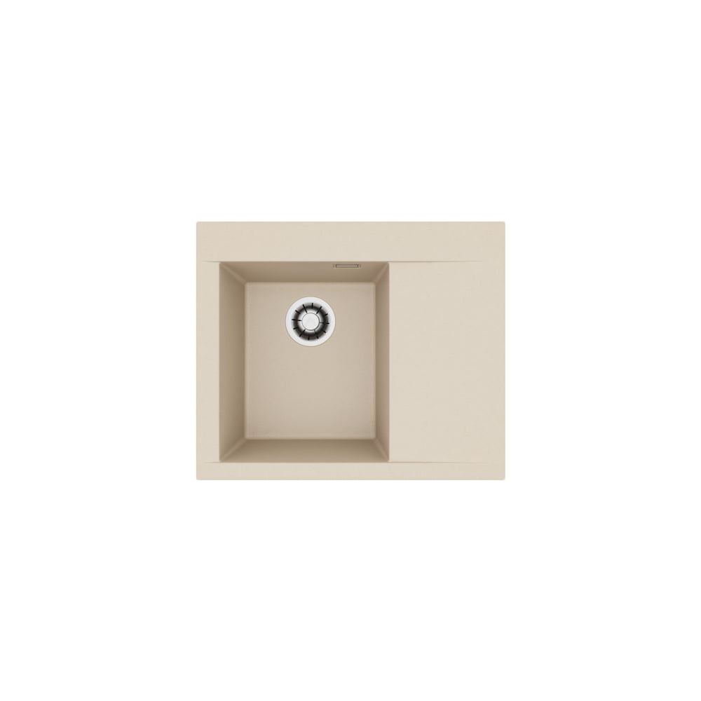 Мойка для кухни Alveus Pure-G 50R Algranit 620x520x198 мм, Ivory A20, с сифоном 1148858 1149486