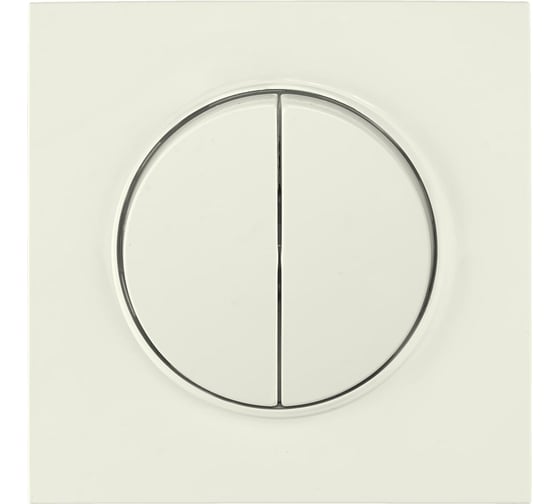 Изображение товара Выключатель Bylectrica 2-клавишный, скрытая установка, серия ПРОВАНС квадрат, С510-2302 бежевый