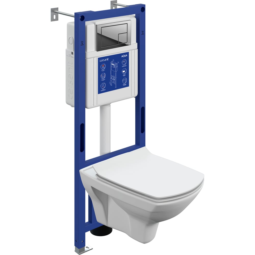 Изображение товара Комплект инсталляции Cersanit Carina XL DPL EO Slim Aqua 40 Smart M, кнопка Corner, глянцевый хром, пластик 69310 Изображение товара Комплект инсталляции Cersanit Carina XL DPL EO Slim Aqua 40 Smart M, кнопка Corner, глянцевый хром, пластик 69310
