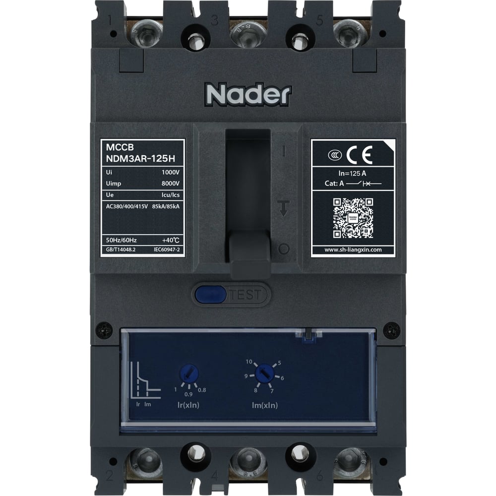 Расцепитель независимый Nader NDM3AR-125 221300009