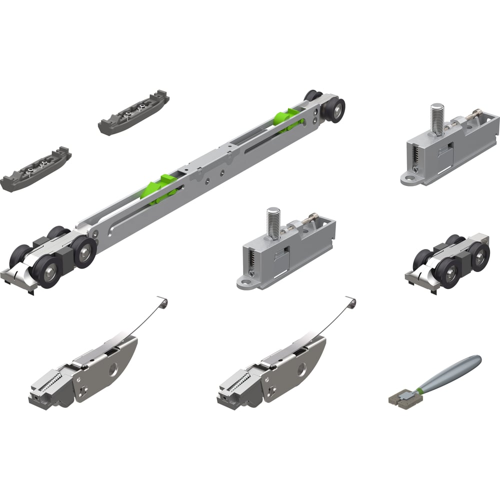 Комплект для раздвижных дверей Armadillo SLD.Scope.SET3.soft close+roller/80 58039
