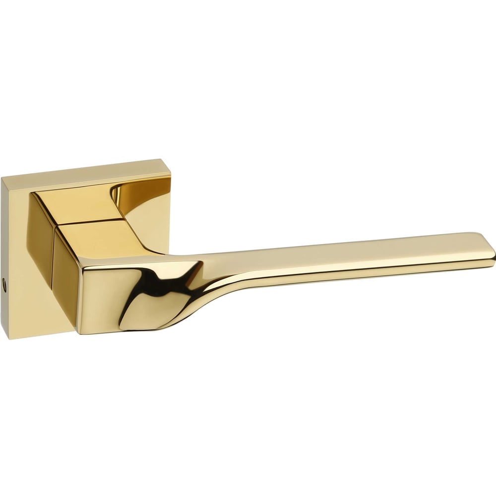 Ручка HAUSKRAFTER на квадратной розетке,с замком-защелкой OTS-002, золото OTS-002-Small-Gold