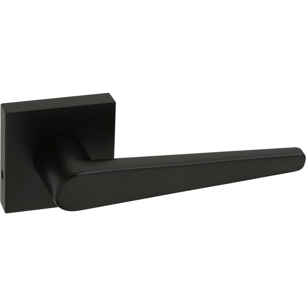 Ручка HAUSKRAFTER на квадратной розетке,с замком-защелкой OTS-005, чёрный OTS-005-Small-Black