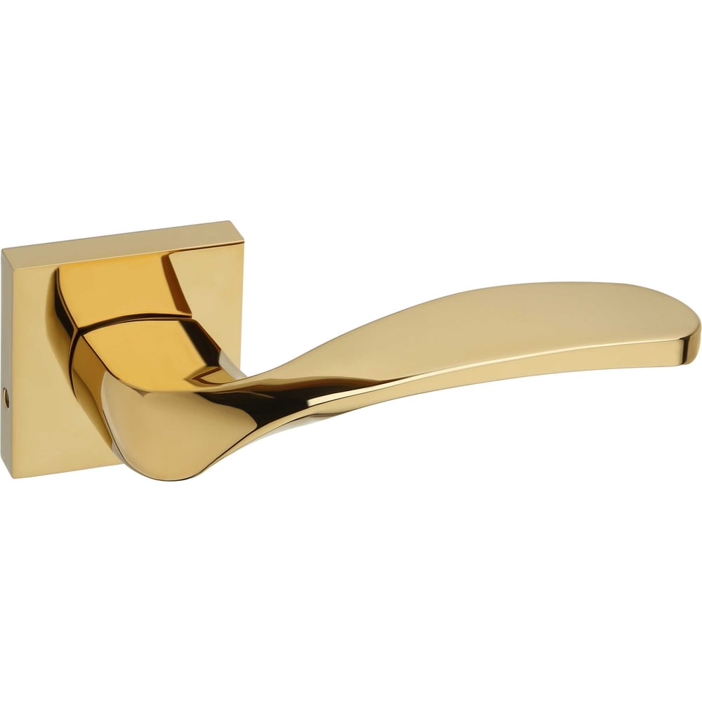 Ручка HAUSKRAFTER на квадратной розетке,с замком-защелкой OTS-006, золото OTS-006-Small-Gold