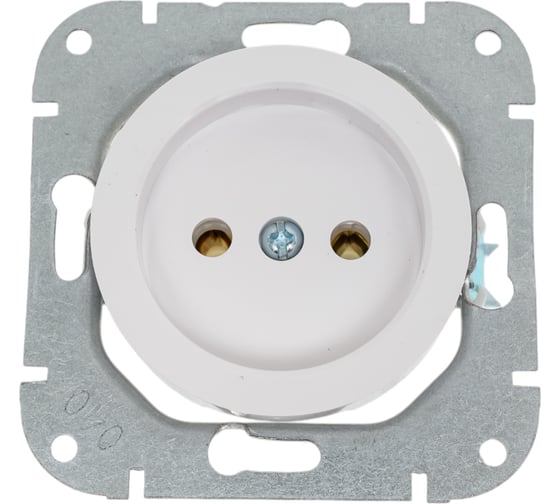 Изображение товара Механизм розетки Bylectrica 1-местная, скрытая установка, без заземляющего контакта, серия ПРОВАНС, белый РС16-1401