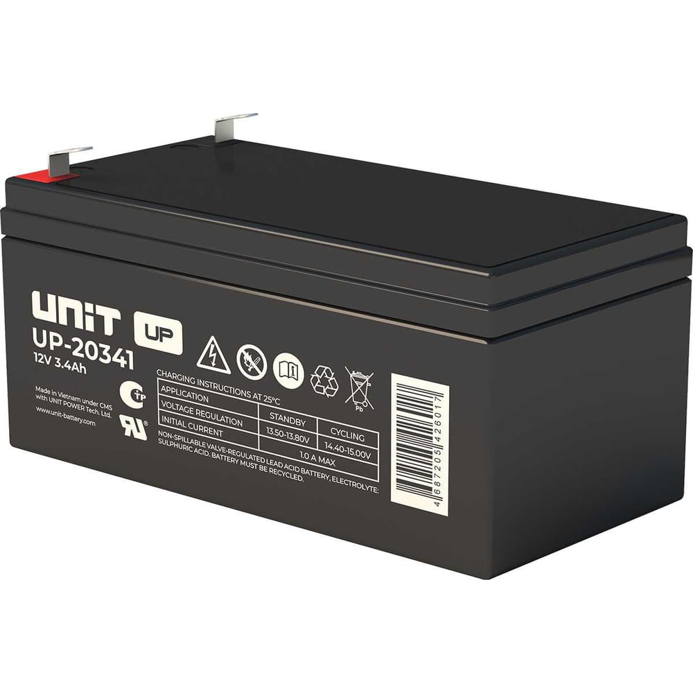 Аккумуляторная батарея UNIT UP-20341 (12В-3.4Ач) UP20341