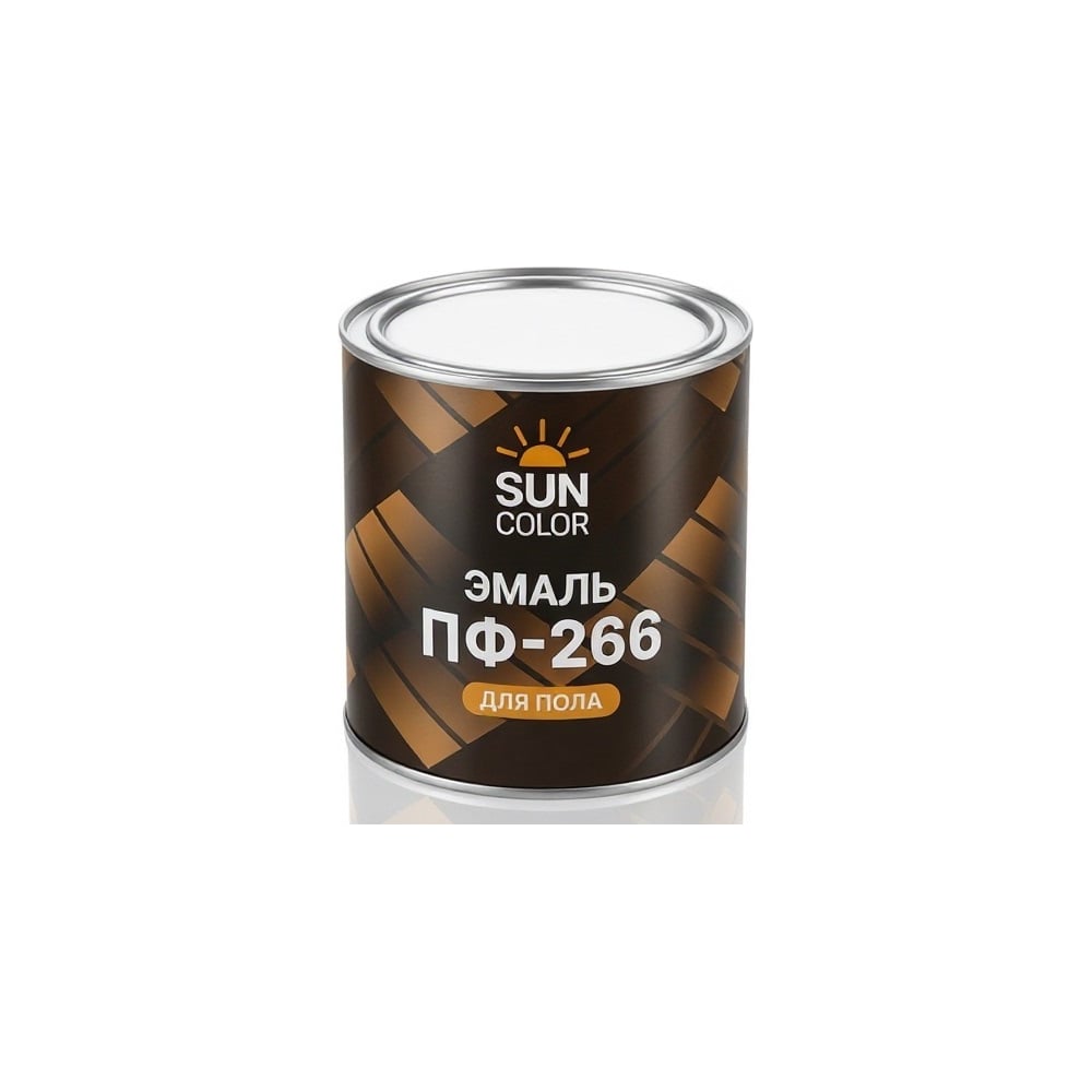 Изображение товара Эмаль для пола универсальная Sun Color ПФ-266 глянцевая цвет: красно-коричневый 0,8 кг 18844 Изображение товара Эмаль для пола универсальная Sun Color ПФ-266 глянцевая цвет: красно-коричневый 0,8 кг 18844