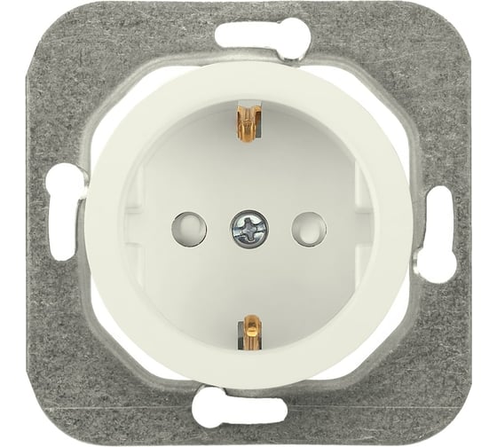 Изображение товара Механизм розетки Bylectrica 1-местная, скрытая установка, с заземляющим контактом, со шторками, серия ПРОВАНС, РС16-1406 бежевый