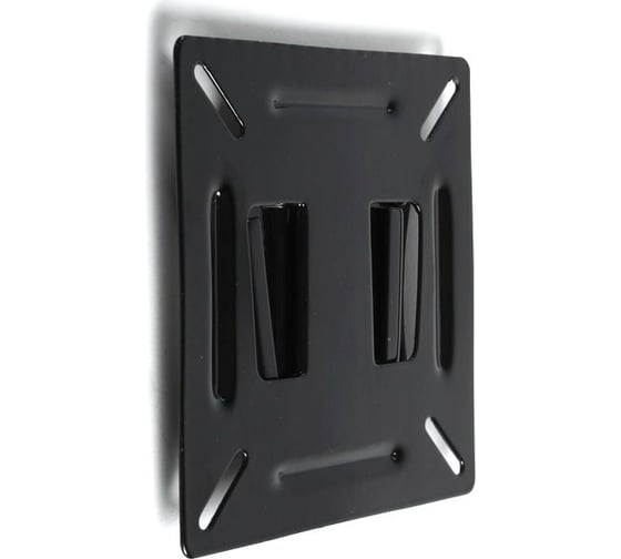 Изображение товара Фиксированный кронштейн для ТВ LUAZON KrON-66 10-26", 10 мм от стены, черный 2810450