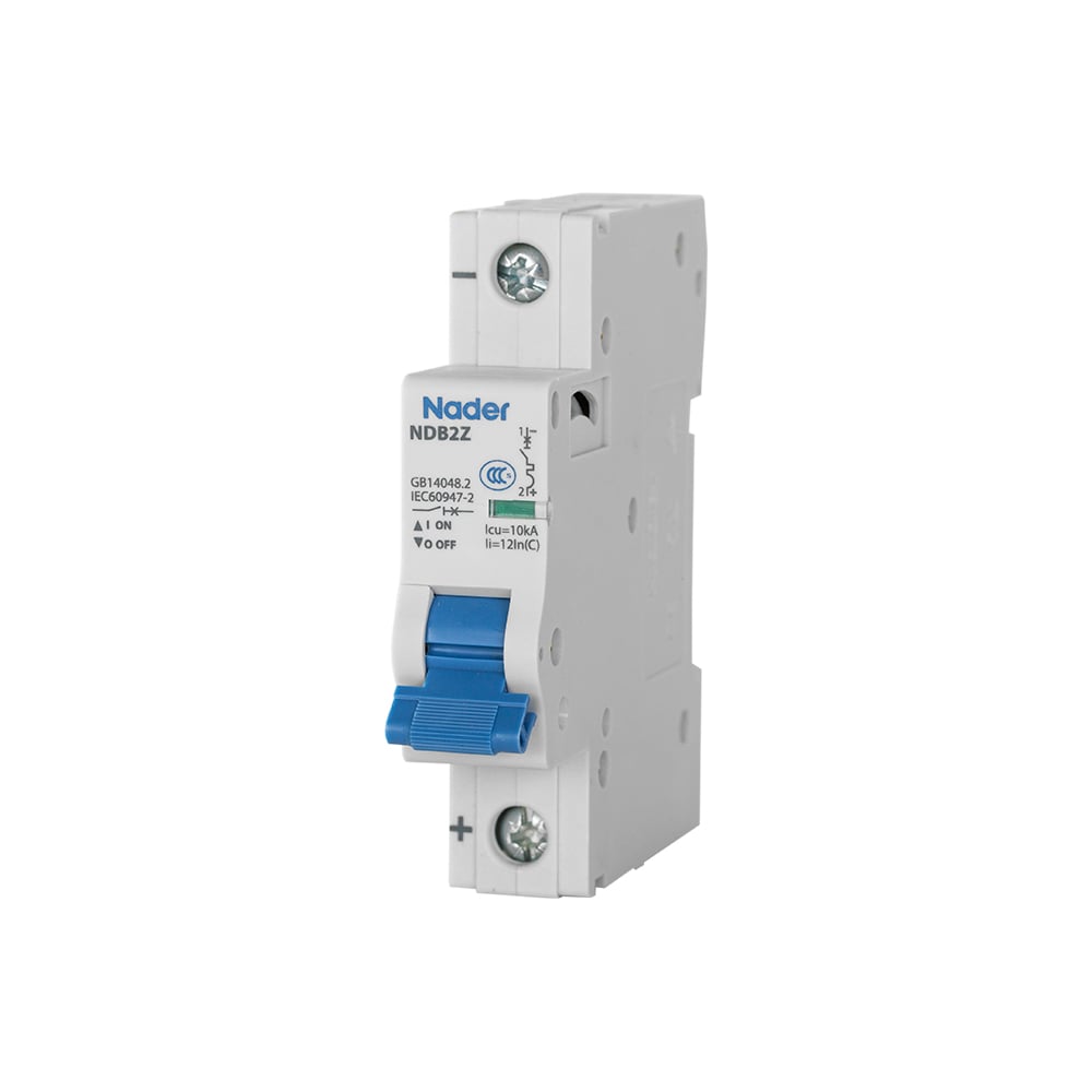 Изображение товара Модульный автоматический выключатель Nader NDB2Z-63C2/1P 112700026 Изображение товара Модульный автоматический выключатель Nader NDB2Z-63C2/1P 112700026