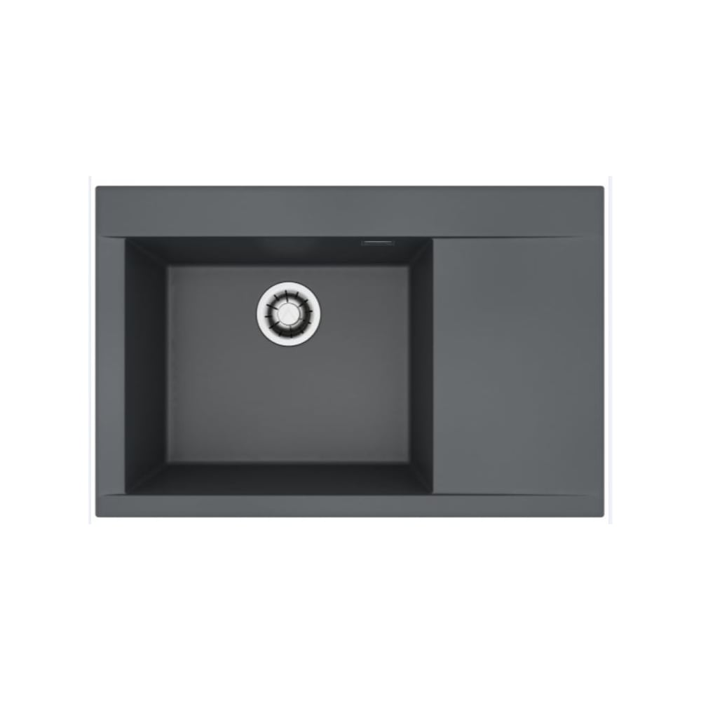 Мойка для кухни Alveus ALVEUS PURE-G 70L ALGRANIT CARBON-A91 790X520X198 с сифоном 1148858 1149303