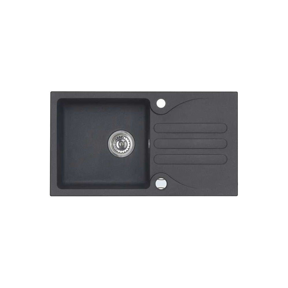 Мойка для кухни Alveus GALAPAGOS 30 GRANITAL CARBON-G91 770x430x150;1X; с сифоном 1105296, 1091214