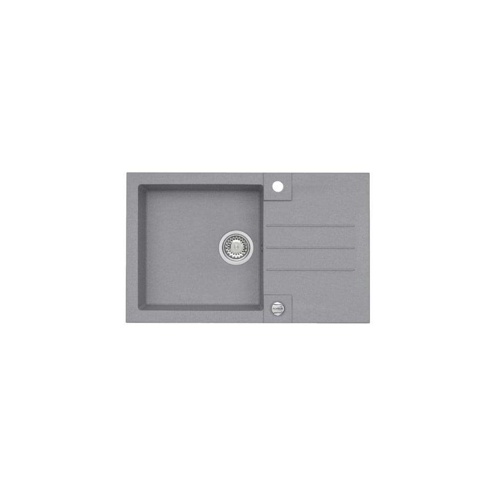Мойка для кухни Alveus ROCK 130 GRANITAL CONCRETE-G81 780x480x180; 1x в комп.с сифоном 1105296, 1122745
