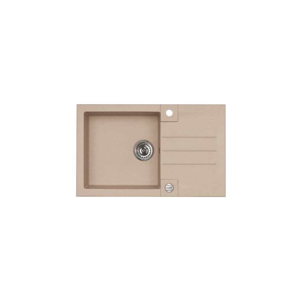 Мойка для кухни Alveus ROCK 130 GRANITAL BEIGE-G55 780x480x180; 1x с сифоном 1105296, 1090946