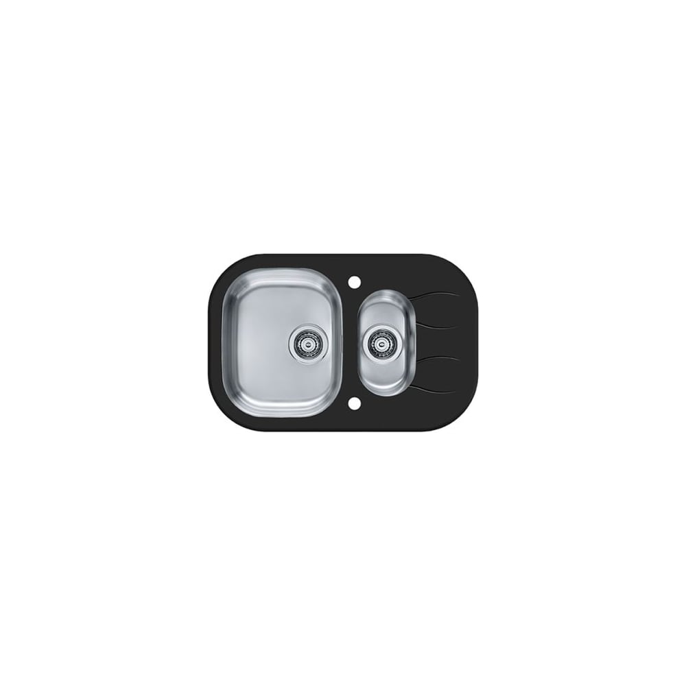 Мойка для кухни Alveus WAVE 30 черный 760X5001+1/2, в компл.с сиф.1077134, 1102730