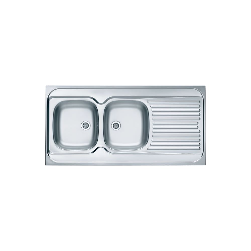 Мойка для кухни Alveus накладная CLASSIC 100L LEI-60 1200X600 левая в комплекте с сифоном 1071240, 1008990