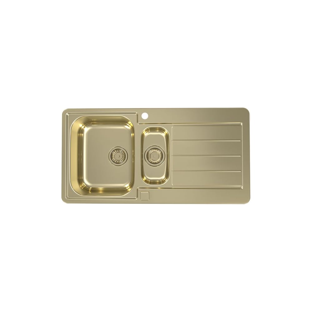 Мойка для кухни Alveus LINE MONARCH 10 COPPER 980х500 1+1/2 в компл. с выпуском без сифона, 1078567