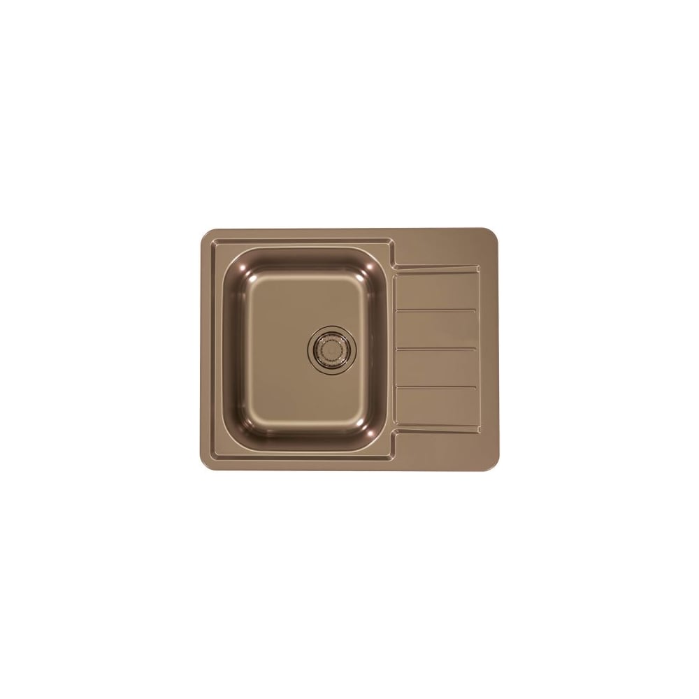 Мойка для кухни Alveus LINE MONARCH 110-COPPER 610x500 в комплекте с выпуском и сифоном 1145000