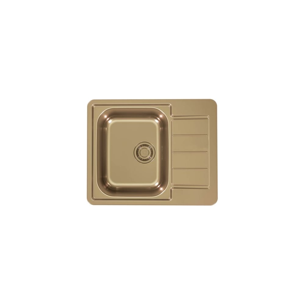 Мойка для кухни Alveus LINE MONARCH 110-BRONZE 610x500 в комплекте с выпуском и сифоном 1145001