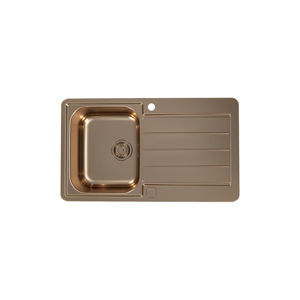 Мойка для кухни Alveus LINE MONARCH 20 BRONZE 860х500 1X в компл. с выпуском без сифона, 1103786