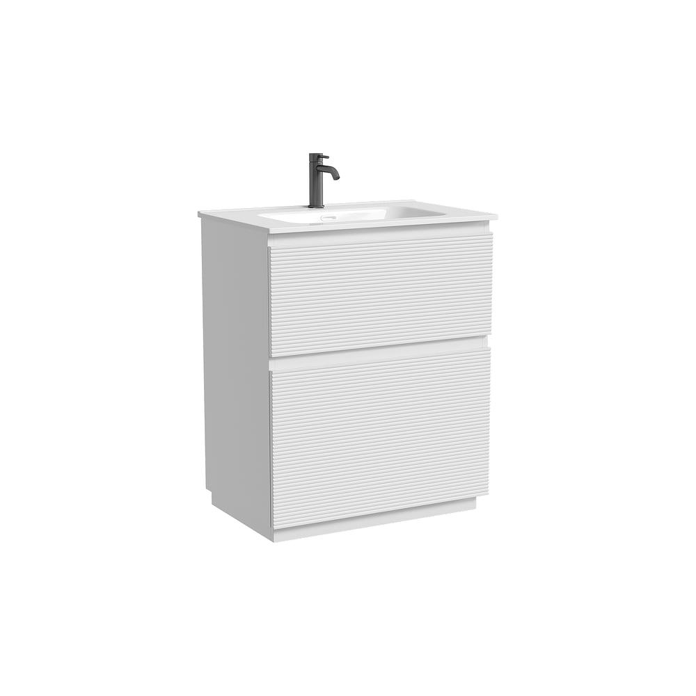 Тумба напольная Sancos Folk Floor 690x445x850 мм, 2 ящика с доводчиками, Bianco FL70FW