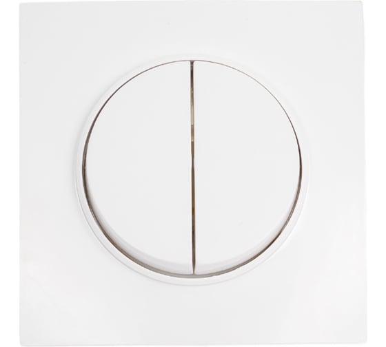 Изображение товара Выключатель Bylectrica 2-клавишный, скрытая установка, серия ПРОВАНС квадрат, белый С510-2302