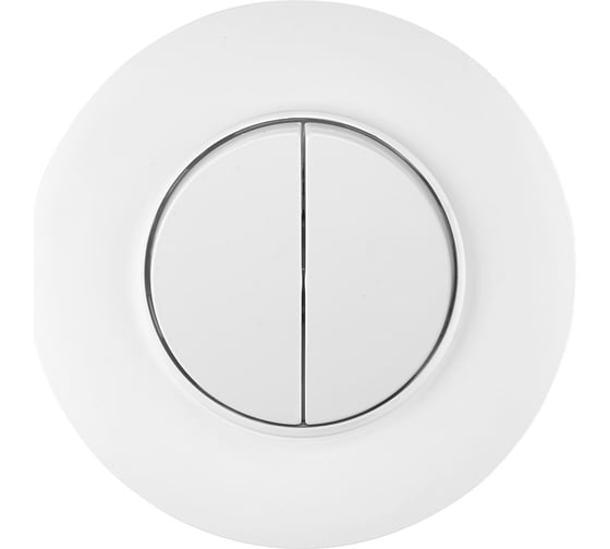 Изображение товара Выключатель Bylectrica 2-клавишный, скрытая установка, серия ПРОВАНС круг, белый С510-2402