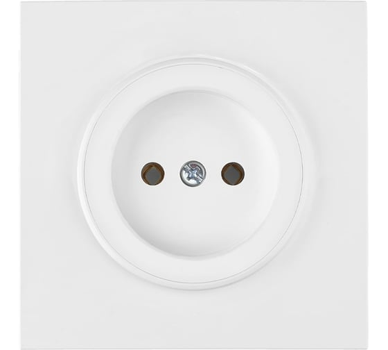 Изображение товара Розетка Bylectrica 1-местная, скрытая установка, без заземляющего контакта, серия ПРОВАНС квадрат, белый РС16-0301