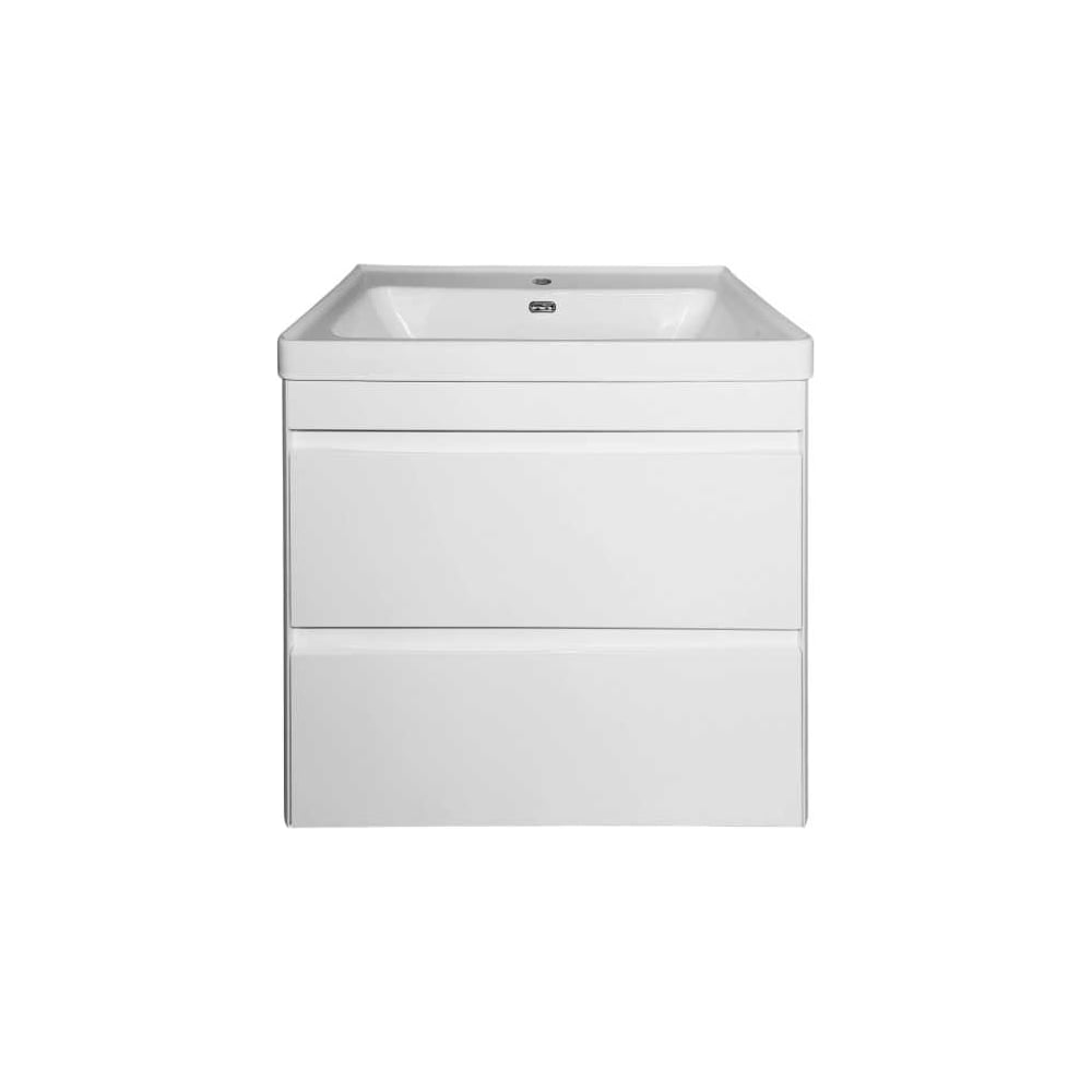 Тумба под раковину Runo Гемини подвесная, белая, 600 мм 00-00005203