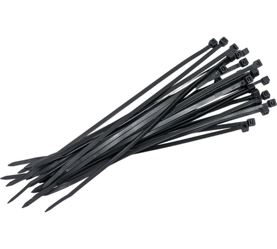 Изображение товара Нейлоновые стяжки Промрукав 3,6x200, черные, 100 шт. PR08.3068