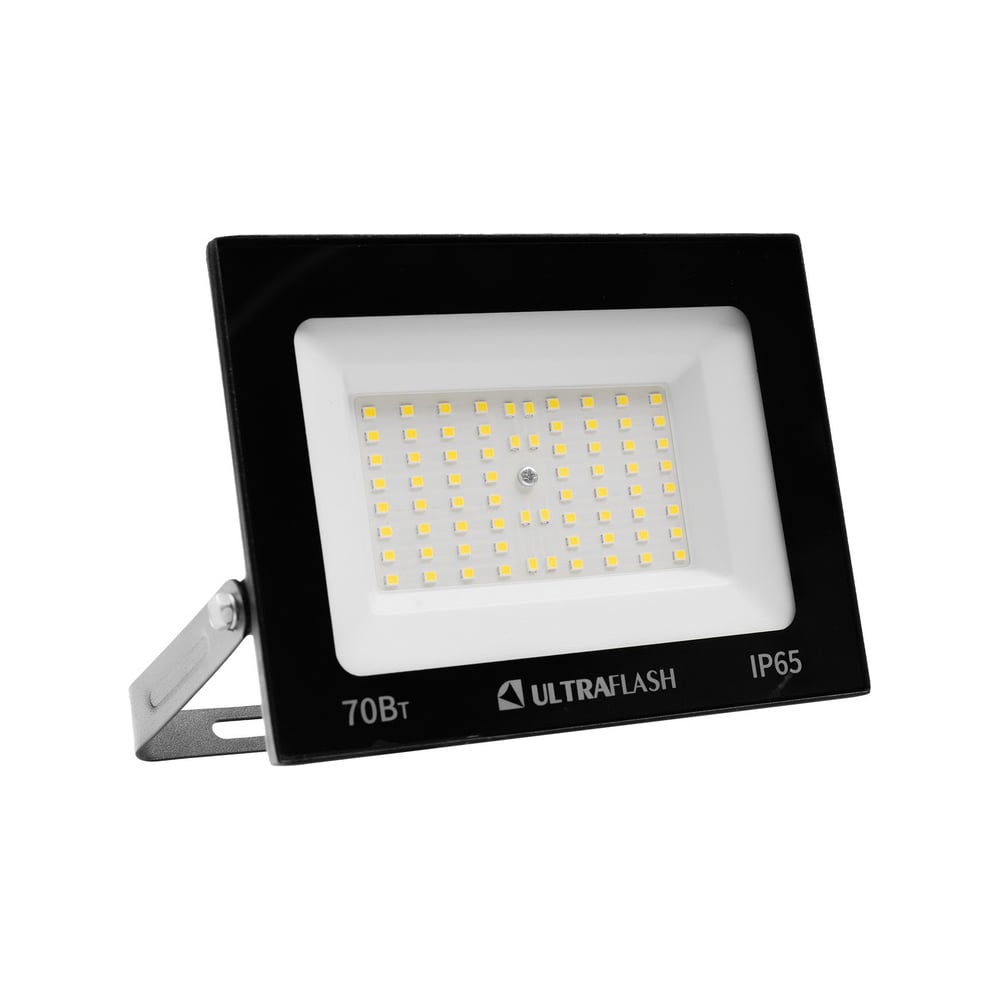 Прожектор Ultraflash UFD005 черный (LED SMD, 100 Вт, 9000 лм, 230В, 6500К, 216х158х26) 16443