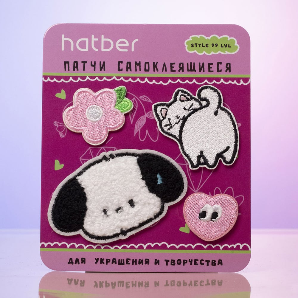 Наклейки декоративные самоклеящиеся (патчи) -Милые хвостики- в Hatber 093513