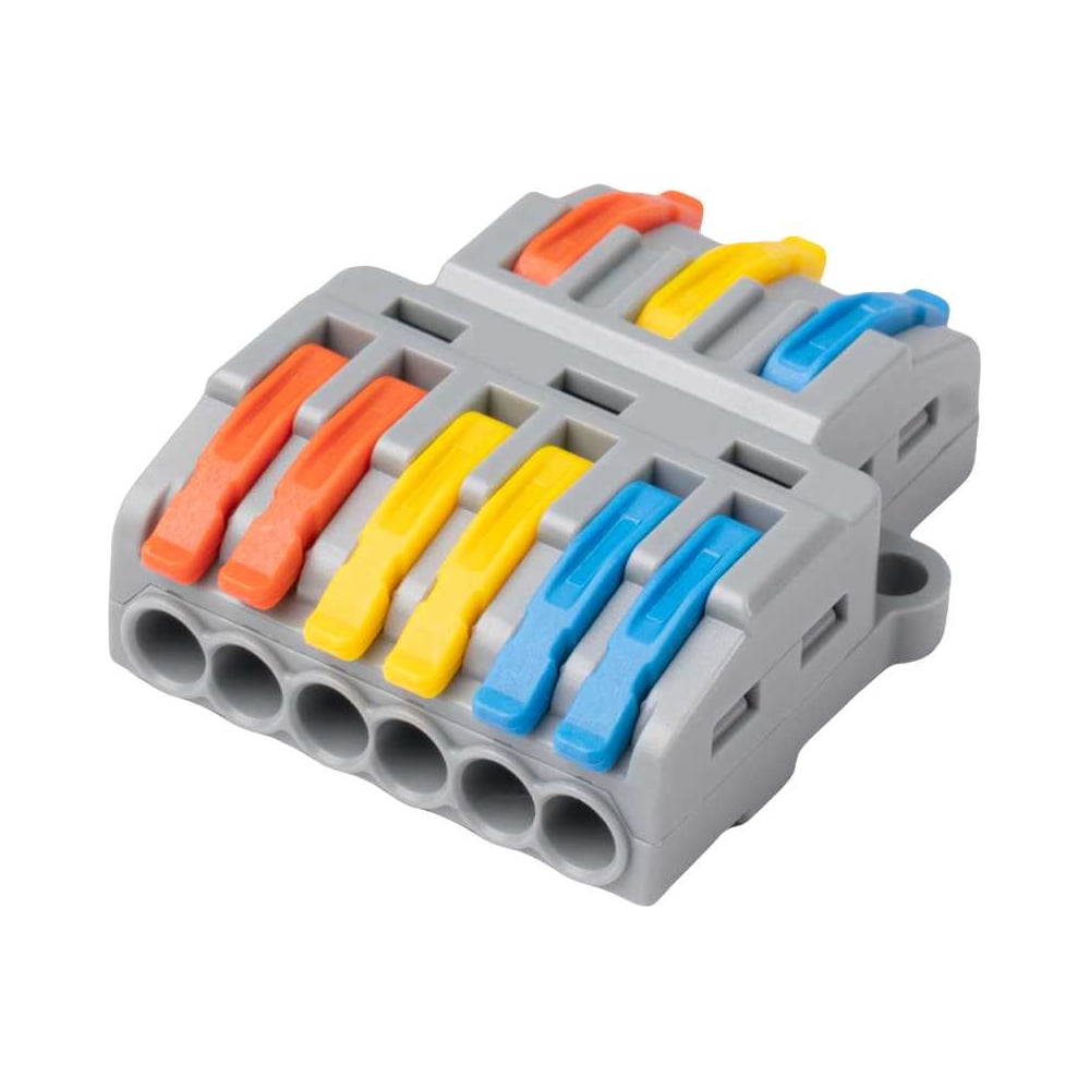Клеммы строительно-монтажные рычажные Jazzway СМК PTC-3P 4236 BL/2 450V 32A 0\,08-2,5(4,0) мм2 IP20 5073807